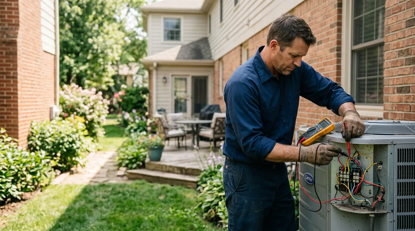 HVAC technician working near New Germany, MN
